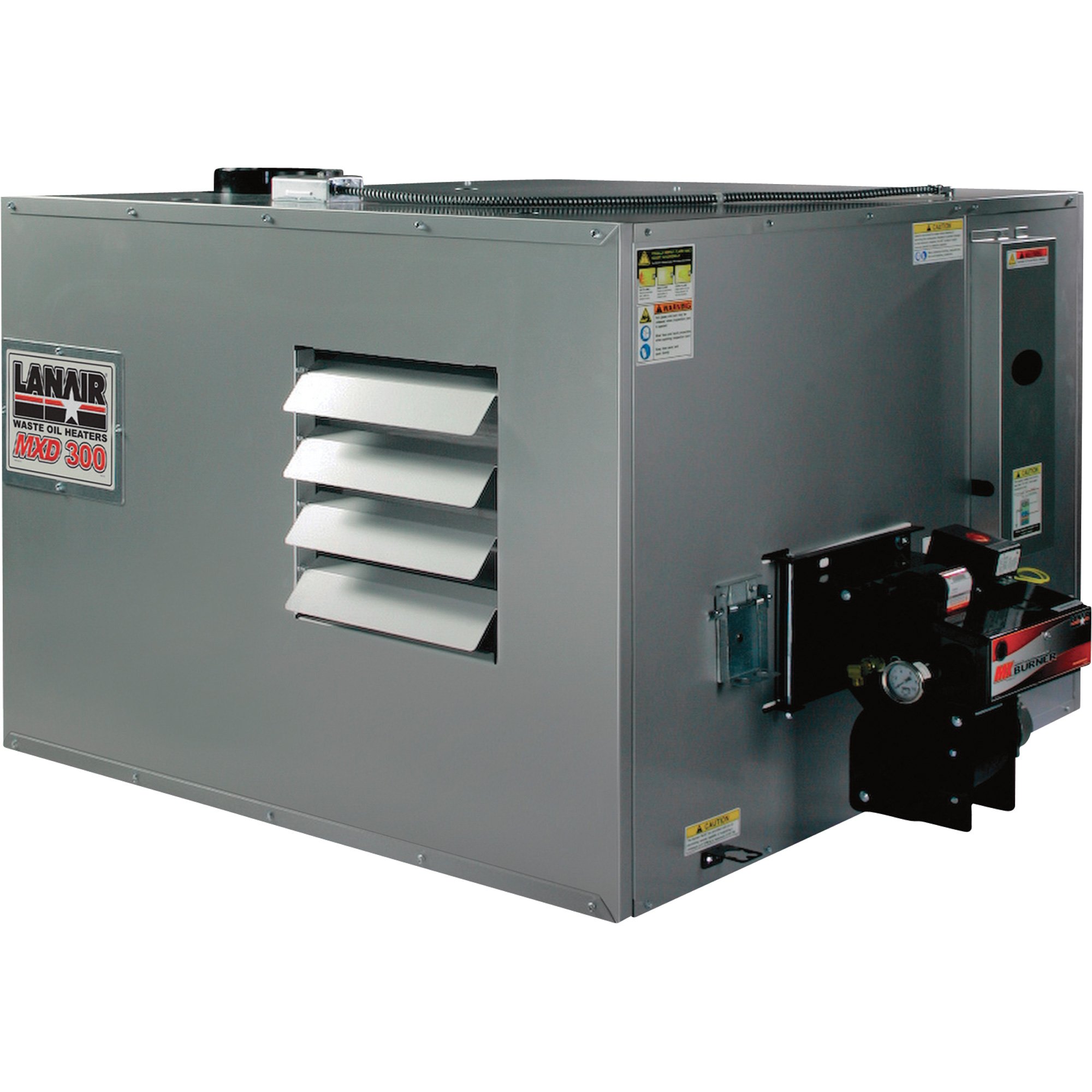 Lanair Ductable Waste Oil Heater — 300,000 BTU, 15,000 Sq. Ft. Capacity, Model# MXD300
